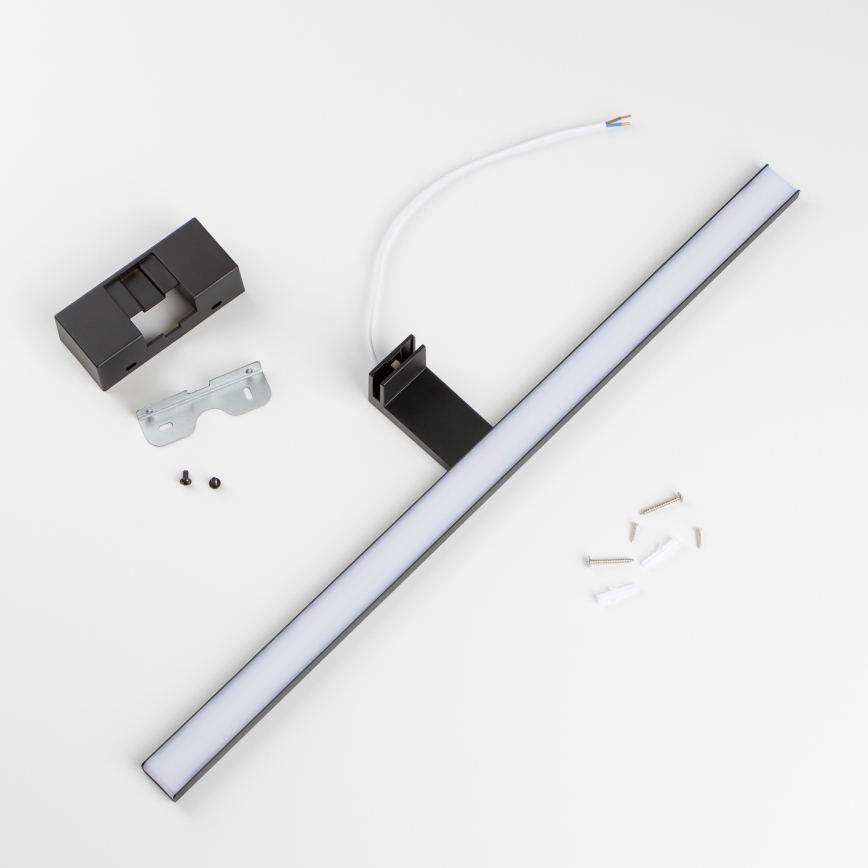 Aigostar - LED Лампа за огледало в баня LED/12W/230V 4000K 60 см IP44 черен