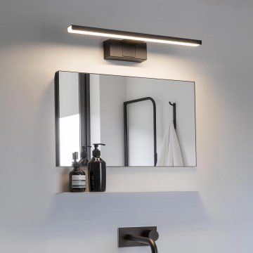 Aigostar - LED Лампа за огледало в баня LED/8W/230V 4000K 40 см IP44 черен