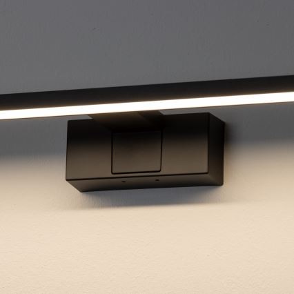 Aigostar - LED Лампа за огледало в баня LED/8W/230V 4000K 40 см IP44 черен