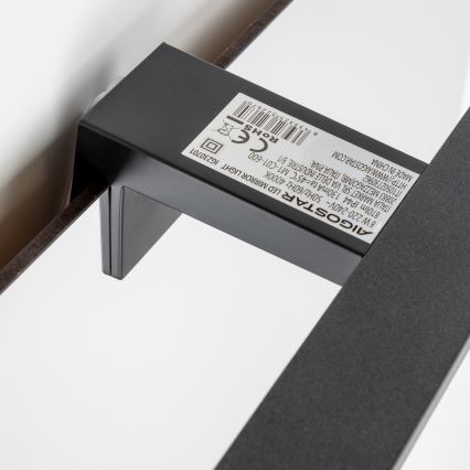 Aigostar - LED Лампа за огледало в баня LED/8W/230V 4000K 40 см IP44 черен