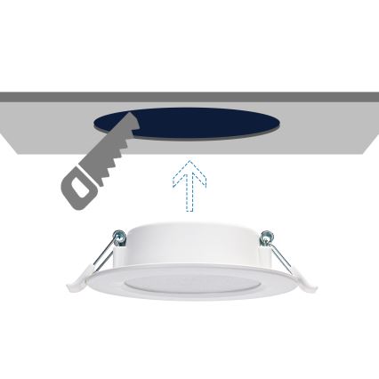Aigostar - LED Лампа за окачен таван LED/4W/230V 3000K Ø 9,8 см бял