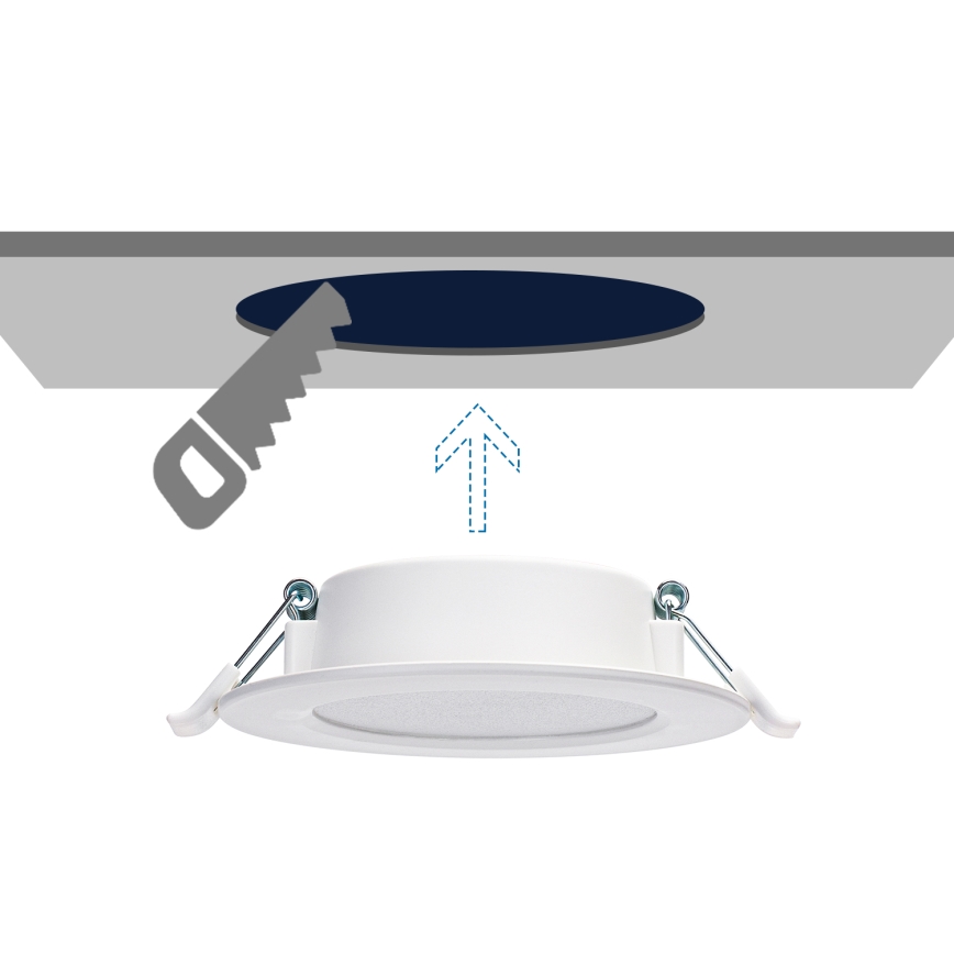 Aigostar - LED Лампа за окачен таван LED/4W/230V 3000K Ø 9,8 см бял