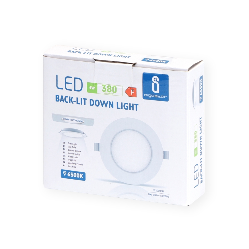 Aigostar - LED Лампа за окачен таван LED/4W/230V 6500K Ø 9,8 см бял