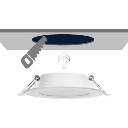 Aigostar - LED Лампа за окачен таван LED/6W/230V 4000K Ø 11,8 см бял