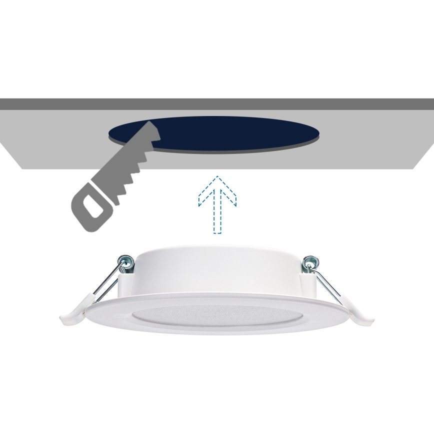 Aigostar - LED Лампа за окачен таван LED/6W/230V 4000K Ø 11,8 см бял
