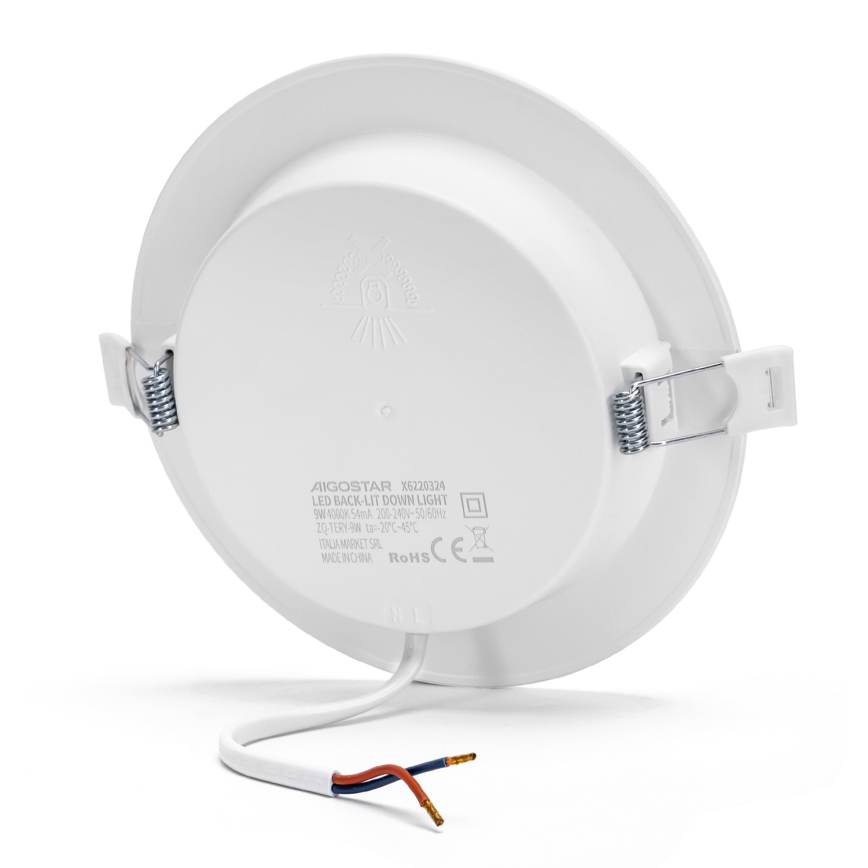 Aigostar - LED Лампа за окачен таван LED/9W/230V 4000K Ø 14,5 см бял