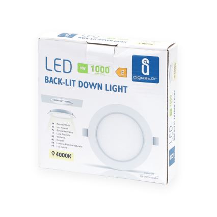 Aigostar - LED Лампа за окачен таван LED/9W/230V 4000K Ø 14,5 см бял