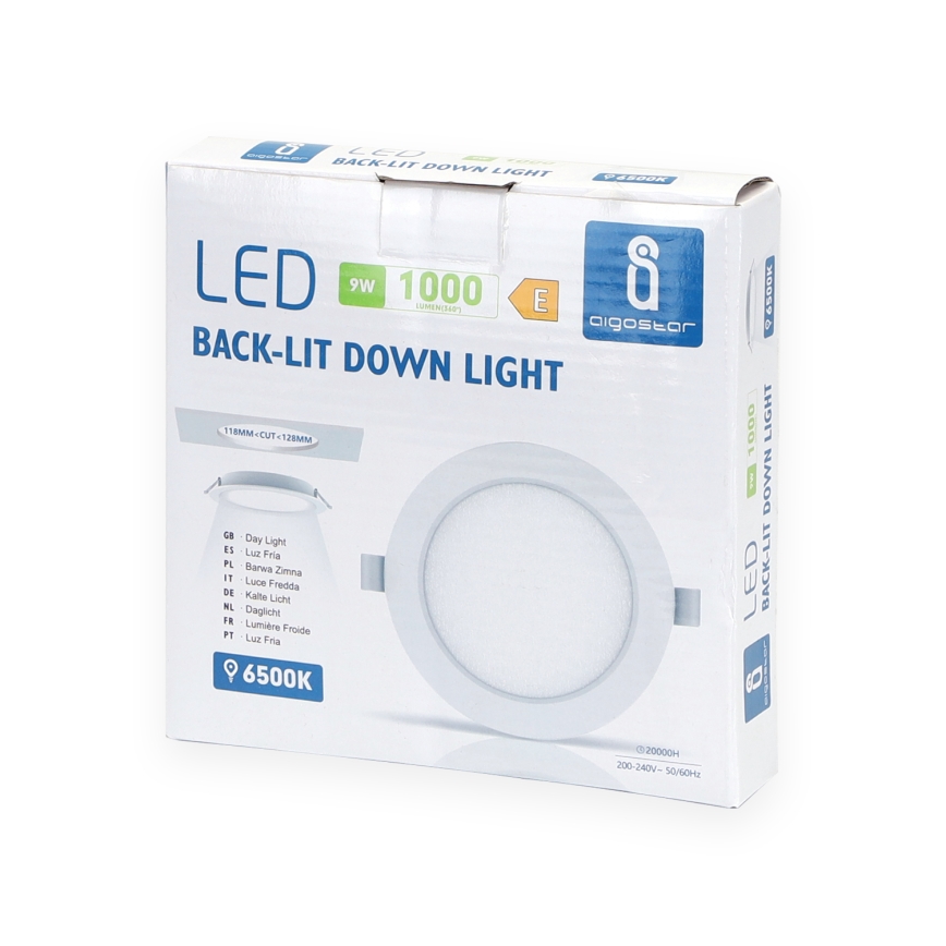 Aigostar - LED Лампа за окачен таван LED/9W/230V 6500K Ø 14,5 см бял