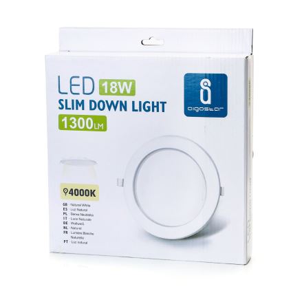 Aigostar - LED Лампа за окачен таван ULTRATHIN LED/18W/230V 4000K бял