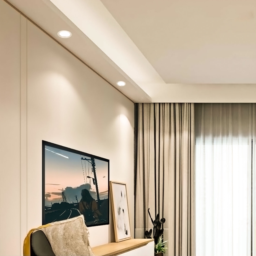 Aigostar - LED Лампа за окачен таван ULTRATHIN LED/6W/230V 3000K бял