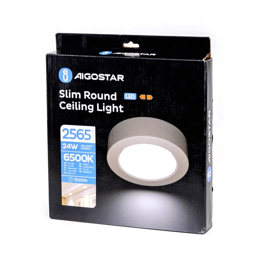Aigostar - LED Лампа за окачен таван ULTRATHIN LED/9W/230V 6000K бял