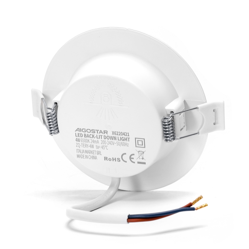 Aigostar - LED Лампа за окачен таван LED/4W/230V 6500K Ø 9,8 см бял