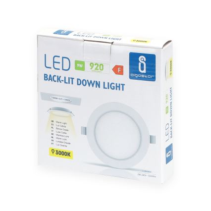 Aigostar - LED Лампа за окачен таван LED/9W/230V 3000K Ø 11,8 см бял