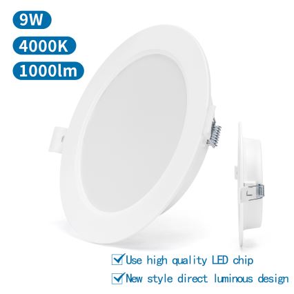 Aigostar - LED Лампа за окачен таван LED/9W/230V 4000K Ø 14,5 см бял