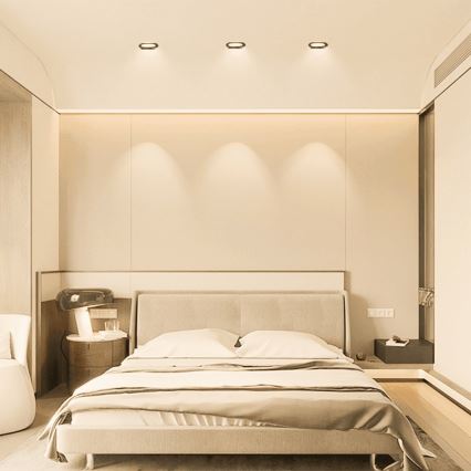 Aigostar - LED Лампа за вграждане в баня LED/4,8W/230V 3000K черен IP65