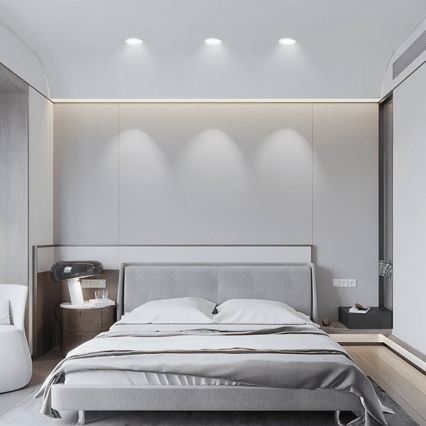 Aigostar - LED Лампа за вграждане в баня LED/4,8W/230V 6500K черен IP65