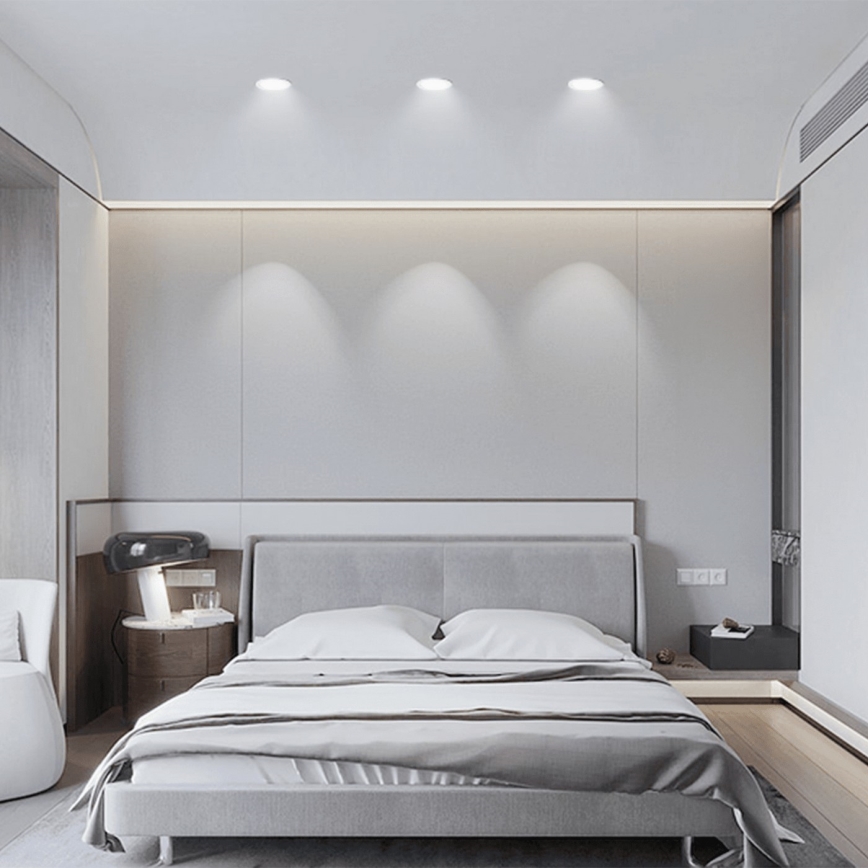 Aigostar - LED Лампа за вграждане в баня LED/4,8W/230V 6500K черен IP65