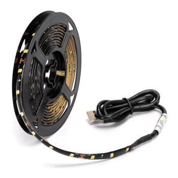 Aigostar - LED Лента 2 м LED/4,9W/5V 6500K IP65 черен