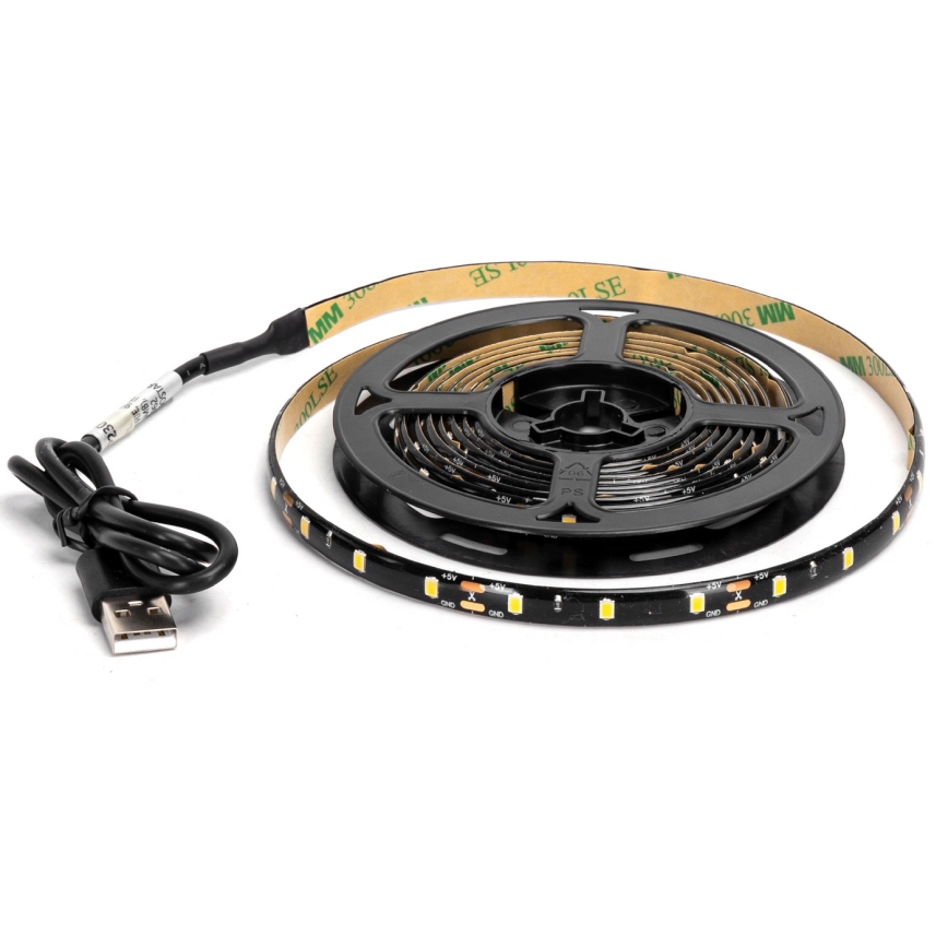 Aigostar - LED Лента 2 м LED/4,9W/5V 6500K IP65 черен
