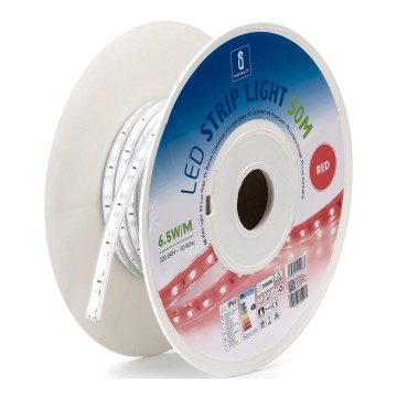 Aigostar - LED лента LED/3,25W/230V 50м червена IP65