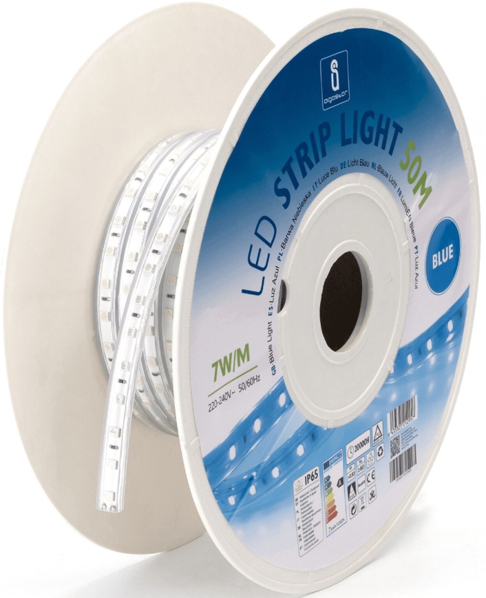 Aigostar - LED Лента LED/350W/230V 50m син IP65