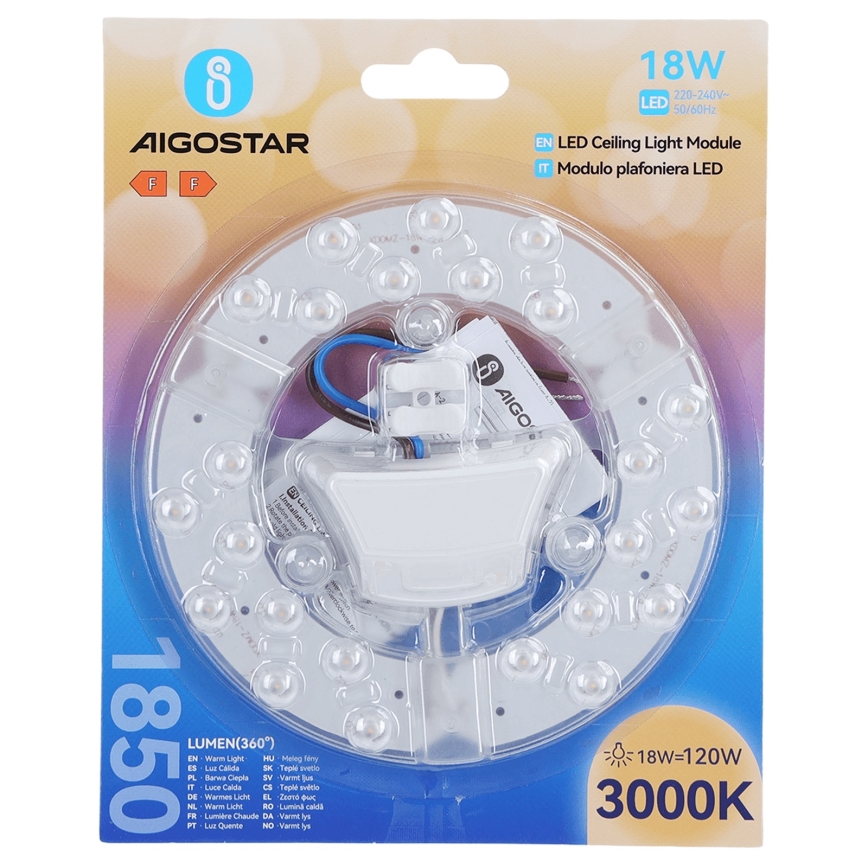 Aigostar - LED магнитен модул LED/18W/230V 3000K