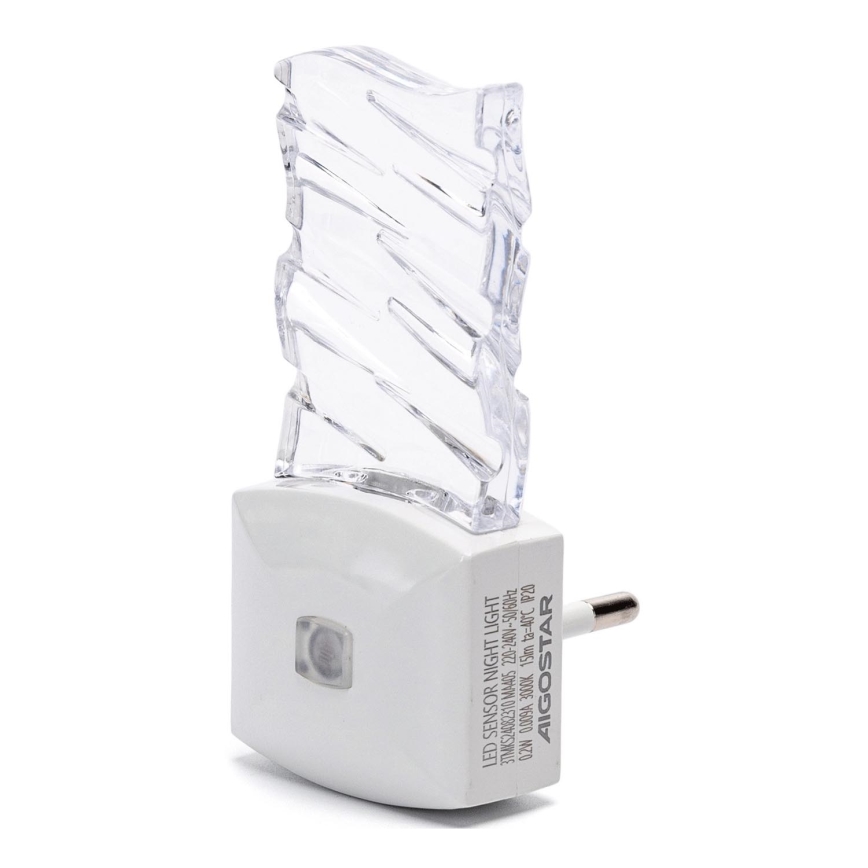Aigostar - LED Нощна лампа със сензор за здрач LED/0,2W/230V 3000K