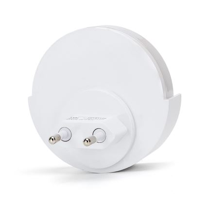 Aigostar - LED Нощна лампа със сензор за здрач LED/1W/230V 6500K кръгла