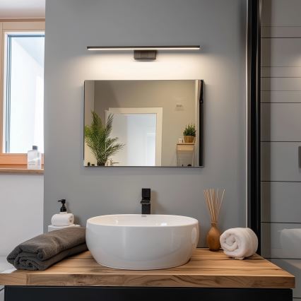 Aigostar - LED осветление за огледало за баня, 12W/230V, 4000K (неутрална бяла), 60 cm, IP44, черно