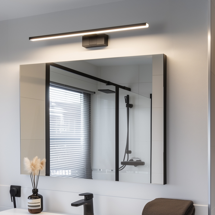 Aigostar - LED осветление за огледало за баня, 12W/230V, 4000K (неутрална бяла), 60 cm, IP44, черно