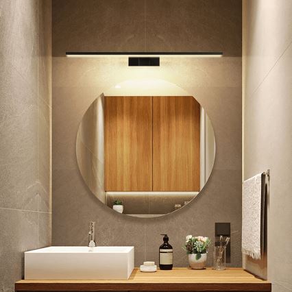 Aigostar - LED осветление за огледало за баня, 12W/230V, 4000K (неутрална бяла), 60 cm, IP44, черно