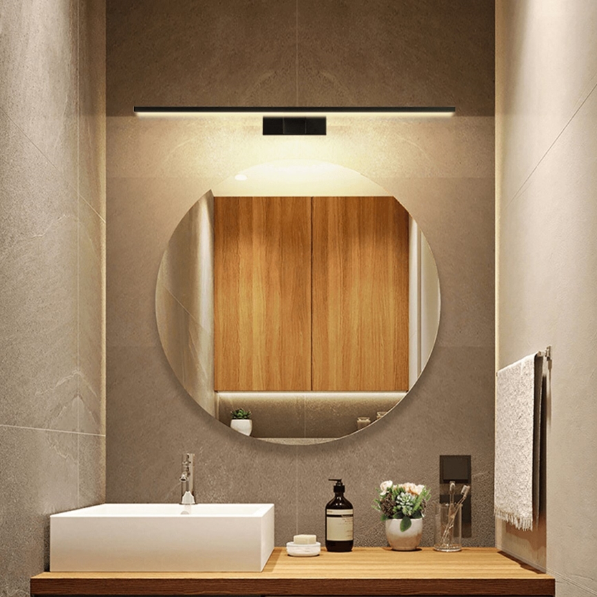 Aigostar - LED осветление за огледало за баня, 12W/230V, 4000K (неутрална бяла), 60 cm, IP44, черно