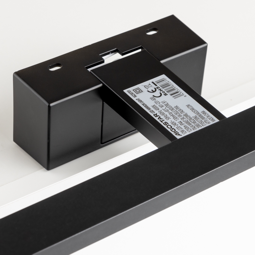 Aigostar - LED осветление за огледало за баня, 12W/230V, 4000K (неутрална бяла), 60 cm, IP44, черно