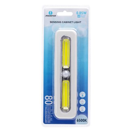 Aigostar - LED осветление за шкаф с датчик за движение LED/3xAAA 6500K бяло