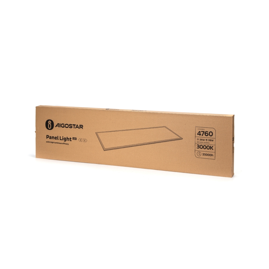 Aigostar - LED панел за окачен таван LED/28W/230V 120x30 см 3000K