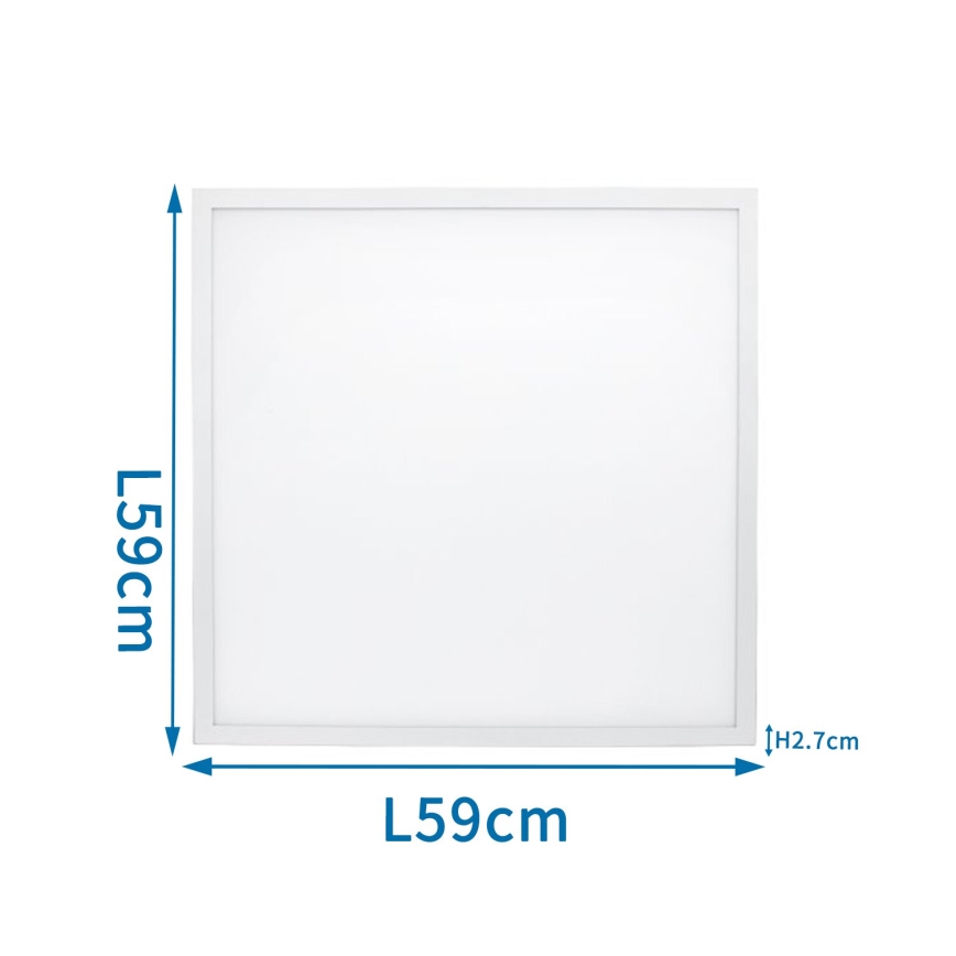 Aigostar - LED панел за окачен таван LED/40W/230V 3000K/4000K/6500K 60x60 см бял
