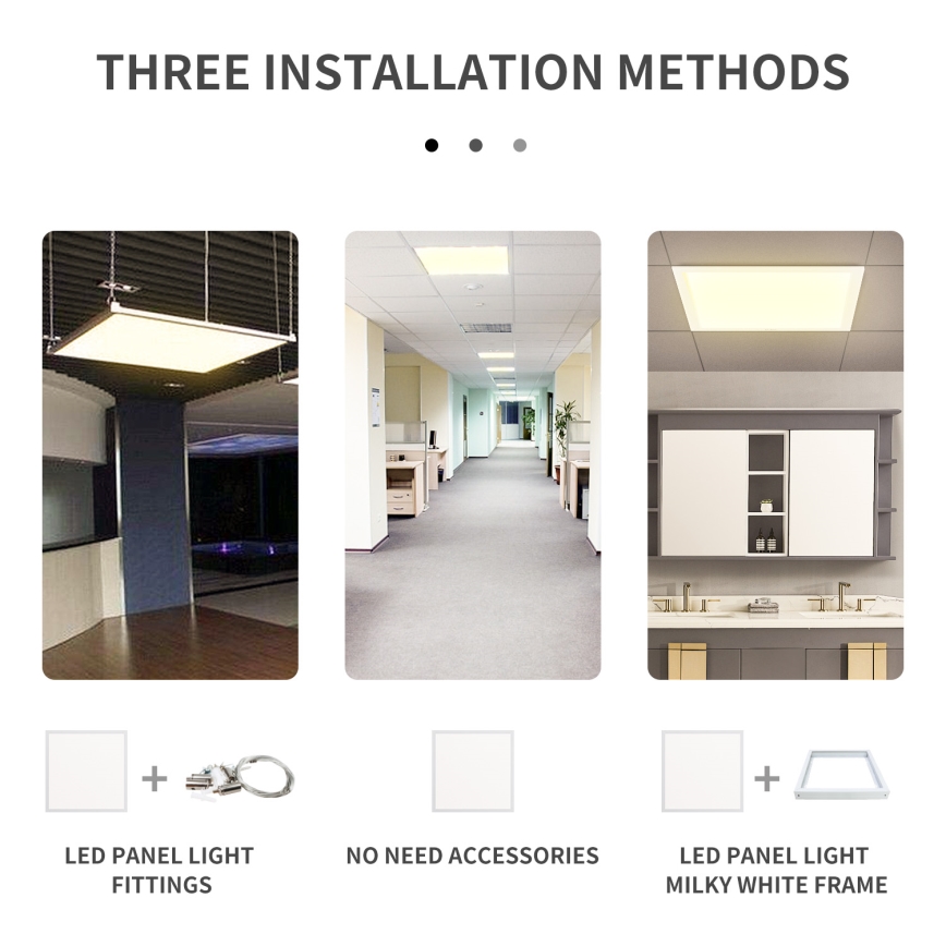 Aigostar - LED панел за окачен таван LED/40W/230V 6500K 60x60 см бял
