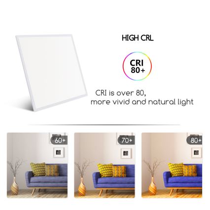 Aigostar - LED панел за окачен таван LED/40W/230V 6500K 60x60 см бял