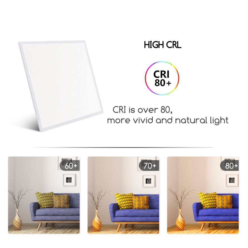 Aigostar - LED панел за окачен таван LED/40W/230V 6500K 60x60 см бял