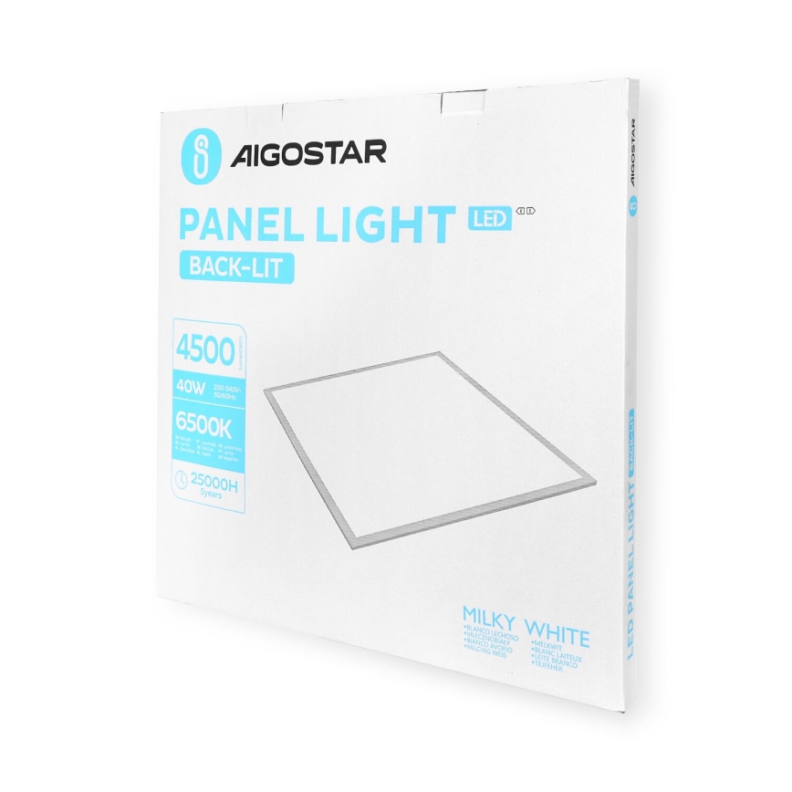 Aigostar - LED панел за окачен таван LED/40W/230V 6500K 60x60 см бял
