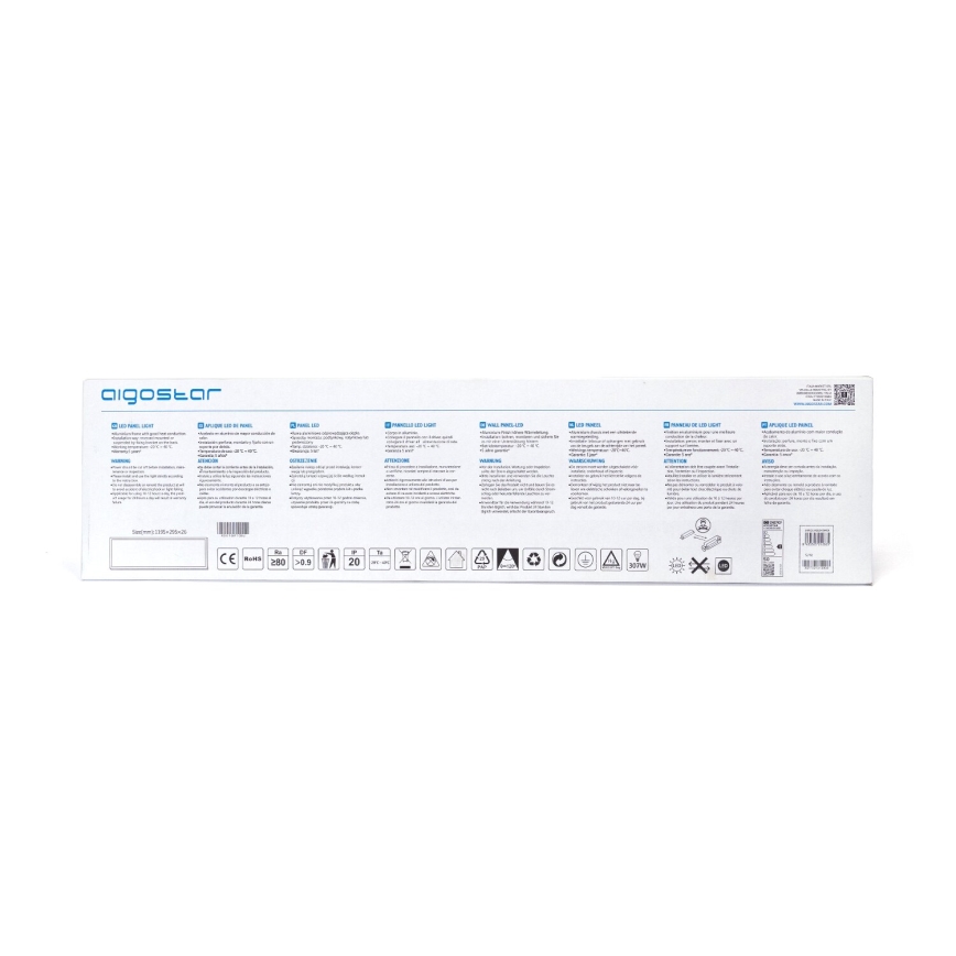 Aigostar - LED панел за окачен таван LED/50W/230V 6500K 120x30 см бял