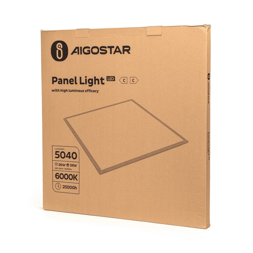 Aigostar - LED панел за окачен таван LED/28W/230V 60x60 см 6000K