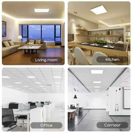 Aigostar - LED панел за окачен таван LED/40W/230V 3000K/4000K/6500K 60x60 см бял