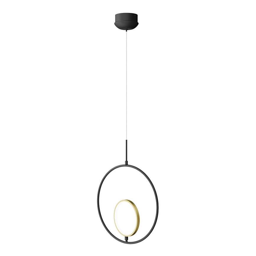 Aigostar - LED Пендел LED/15W/230V 6500K черен/златист