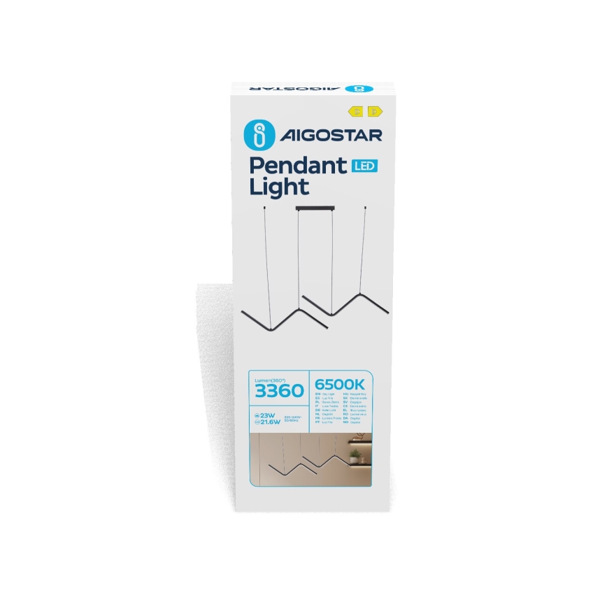 Aigostar - LED Пендел LED/23W/230V 6500K