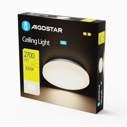Aigostar - LED таванно осветително тяло LED/24W/230V 3000K Ø 38 см