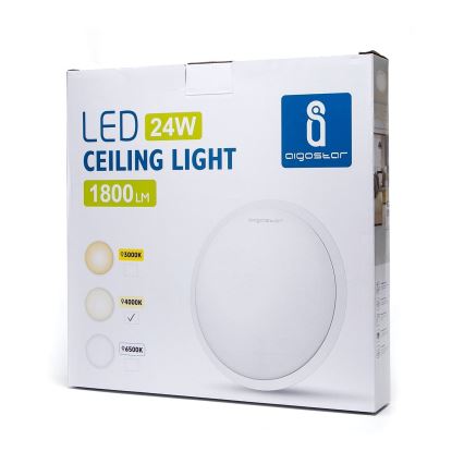 Aigostar - LED Плафон LED/24W/230V 4000K бял