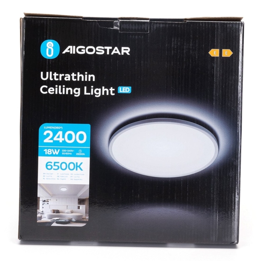 Aigostar - LED Плафон за баня LED/18W/230V 6500K Ø 30 см IP44