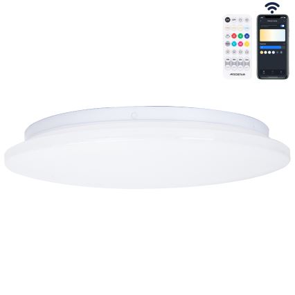 Aigostar - LED Димируем плафон за баня MESH Интелигентен LED/18W/230V 3000-65000K IP44 + дистанционно управление