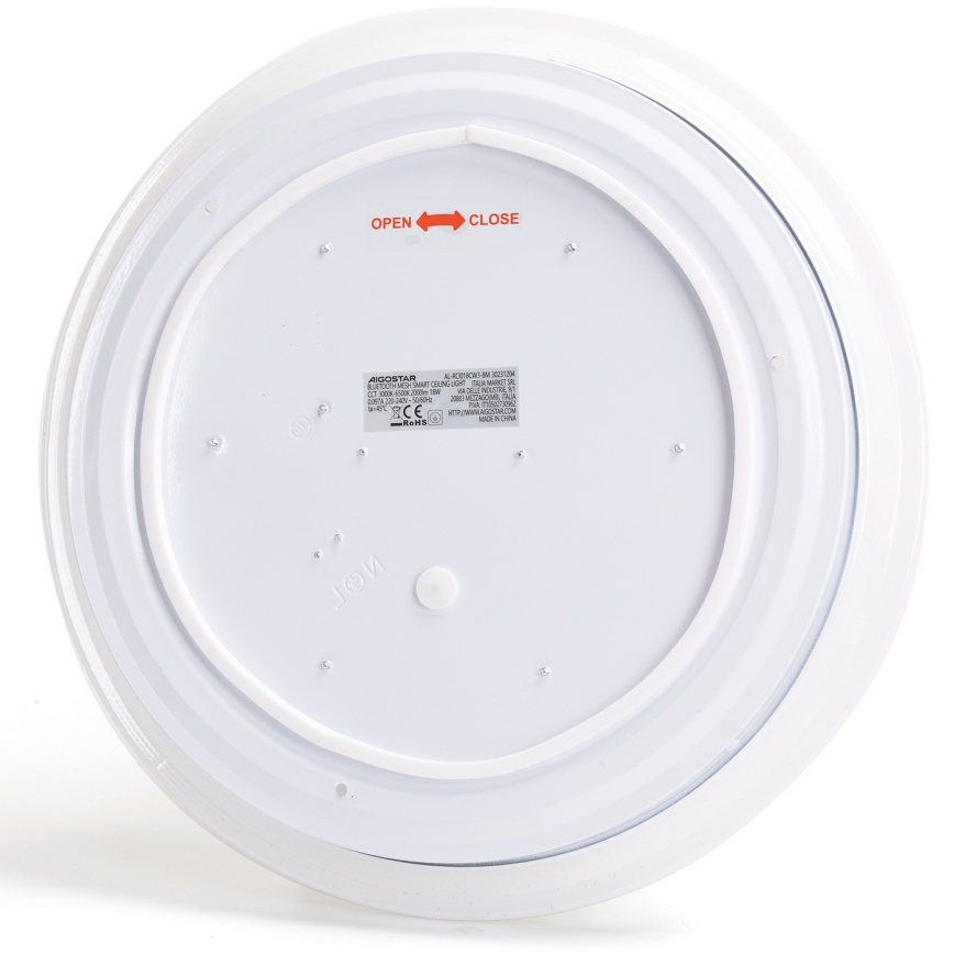 Aigostar - LED Димируем плафон за баня MESH Интелигентен LED/18W/230V 3000-65000K IP44 + дистанционно управление